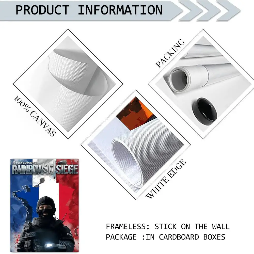 أنيمي R_ قوس قزح S_Six اللوحة الخط الكتان قماش المشارك جدار يطبع لغرفة المعيشة غرفة نوم مكتب ديكور المنزل #6