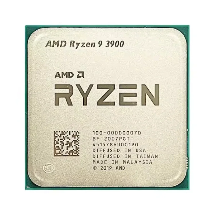 Para processador CPU AMD R'yzen 9 3900X R9 3900X 3,8 GHz Doze núcleos 24 threads 7NM L3 = 64M 100- 000000023   Uso de mesa do soquete AM4 e novo