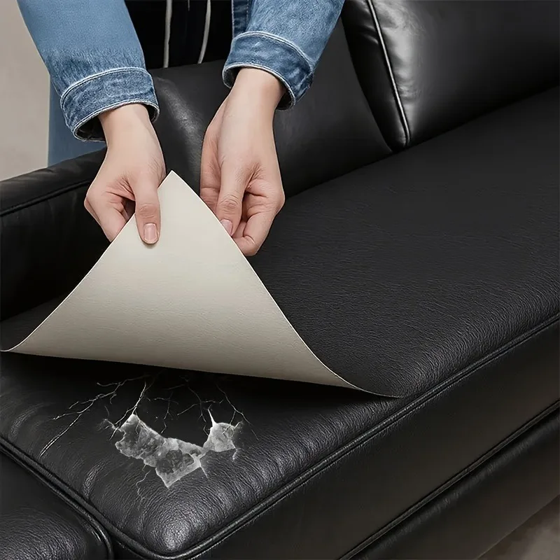 

One Roll of PU Leather Self-Adhesive Repair Patch Stickon Patch Durability Strong Adherence Backing for Fix Sofa Couch Car Seat