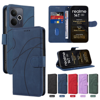Flip Leather Case For Oppo Realme 14 13 12 11 10 9 8 Pro Plus 14X 14T 11X 9i 8i Leather Card Magnetic Stand Book Phone Cover