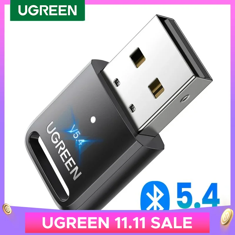 UGREEN USB Bluetooth 5.3 5.4  Dongle Adapter for PC Speaker Wireless Mouse Keyboard Music Audio Receiver Transmitter Bluetooth