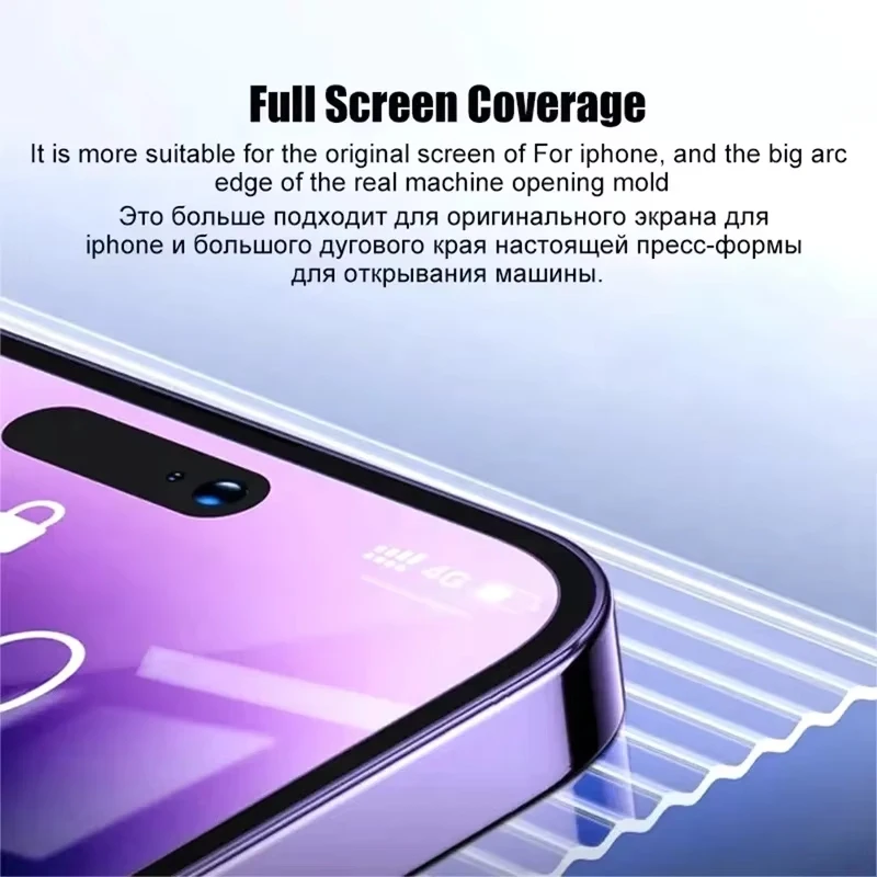 1-2PCS Dust Free Installation HD Screen Protector For iPhone 16 15 13 12 11 Pro Max Plus Tempered Glass Film for iPhone X XR XS