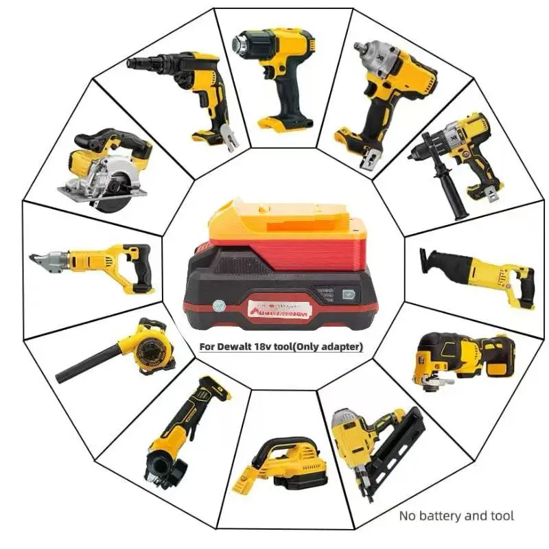 

For Lidl Parkside x20v Team Lithium Ion Adaptor Batteries Converter to Dewalt 18v 20v Tools Converter (﻿Adaptor Only)