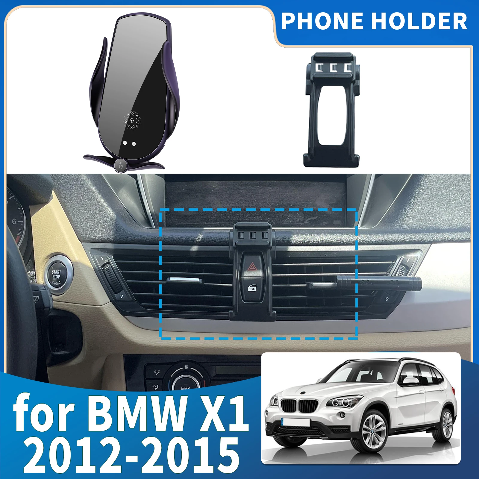 fit for BMW X1 E84 2012 2013 2014 2015 ​​Integrated Screen Mount Phone Holder Mount Car accessoires