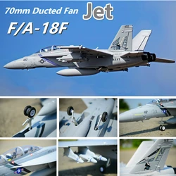 Rc飛行機f/A-18F F18スーパーホーネットV2 70ミリメートルダクトファンedfジェットビッグスケールで模型飛行機航空機pnp 6CH後退フラップ