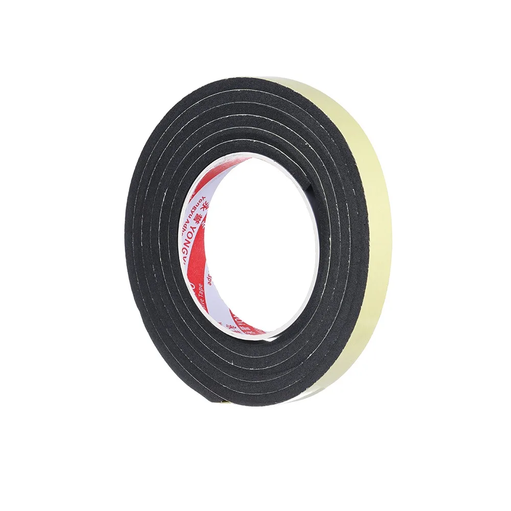 New 10M Foam Sponge Tape EVA Single-sided Rubber Seal Strip Strong adhesive Waterproof Tape