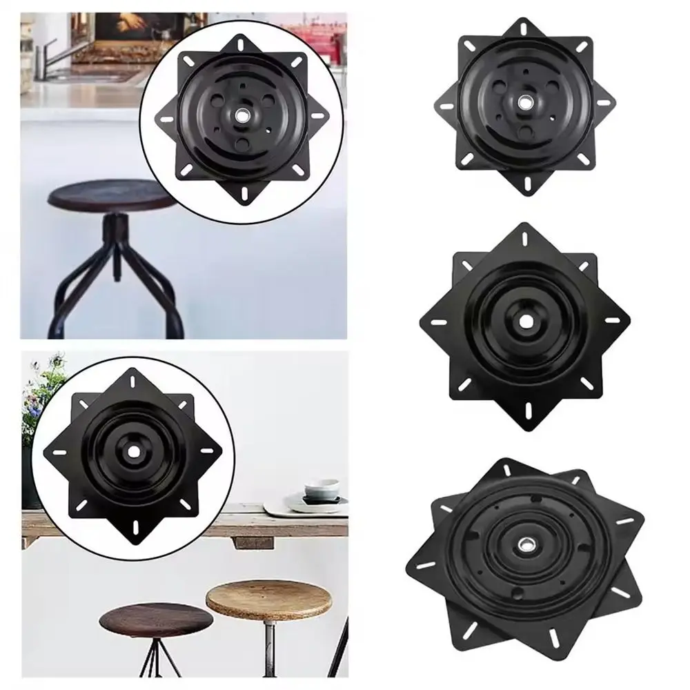 360° Rotation Bar Stools Swivel Plate Universal Steel Sofa Chair Turntable Sturdy Easy Installation Rotating Base