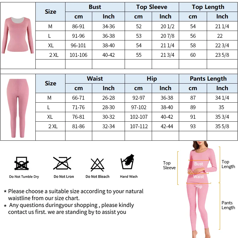 Winter Women Thermal Underwear Set Seamless Warm Long Johns V Neck Lingerie Comfortable Top & Bottom Soft Clothing Pajamas