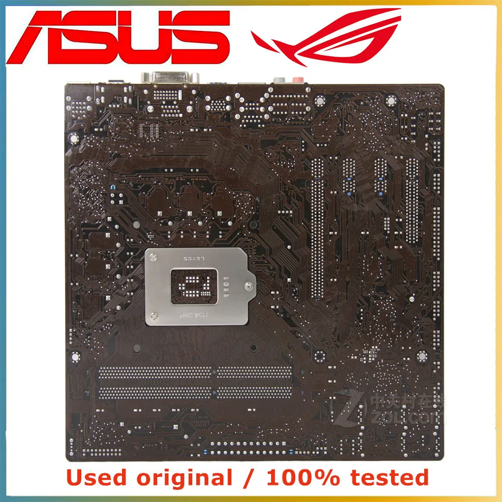 Placa-mãe para ASUS, Desktop Mainboard para Intel H61, P8H61, PCI-E 2.0, X16, LGA 1155, DDR3, 16G, SATA II, PCI-E 2.0