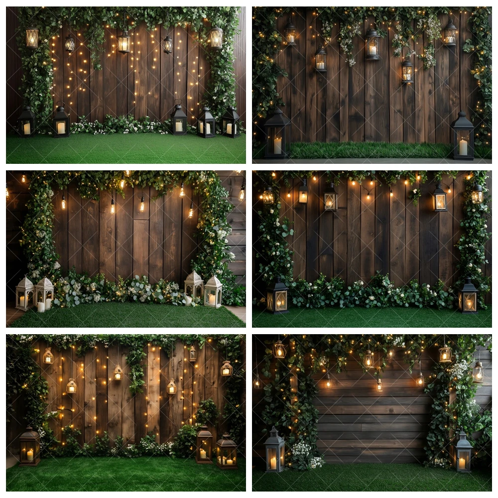 

Rural Retro Wood Board Decoration Background Pastoral Wood Plants 3d Party Decoration Photography Studio Supplies Customization