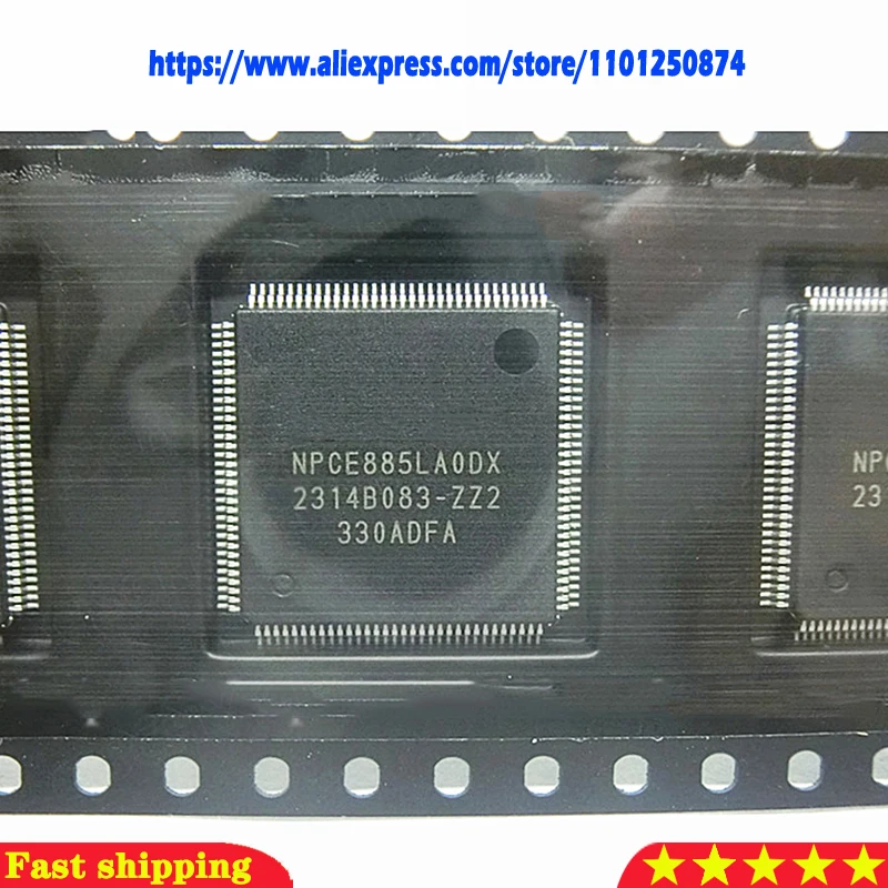 5pcs NPCE885LAODX NPCE885LA0DX QFP-128 IC Chipset