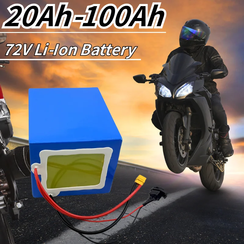 Новый литий-ионный аккумулятор 72 В 100 Ач 80 Ач 70 Ач 60 Ач 50 Ач 40 Ач 50 А 60 А 70 А 80 А 100 А с bluetooth BMS 3000 Вт 5000 Вт 8000 Вт