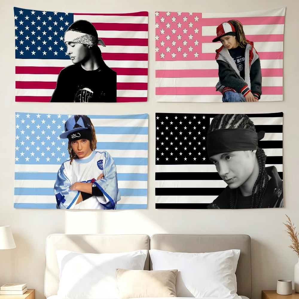 Singer T-Tom Kaulitz Flag Wall Decorations Home Decor Suitable For Living Rooms Bedrooms Dormitories Parties And Holidays