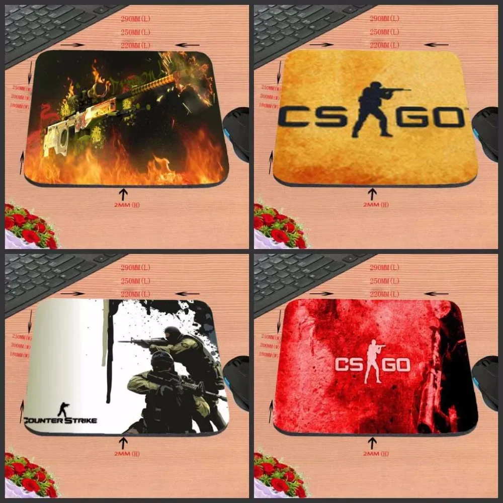 Mairuige High quality Best Game Custom Cs Go Counter Strike Yellow Light Blue Style Design Mouse Mat Silica gel Gaming Mice Pad