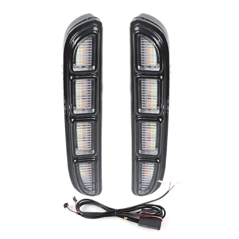 

LED Daytime Running Light For Honda Accord 2021 2022 White DRL Amber Turn Signal Light Fog Lights Blue Night Light
