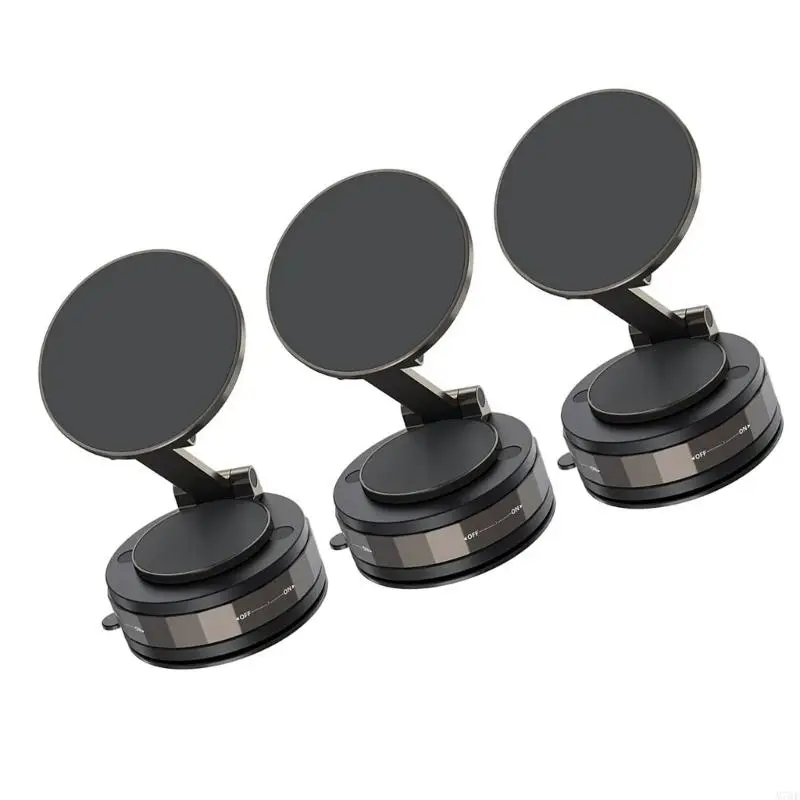 

M76E Car Phone Mount Vacuum Suction Base Adjustable Double Navigation Stand Gift
