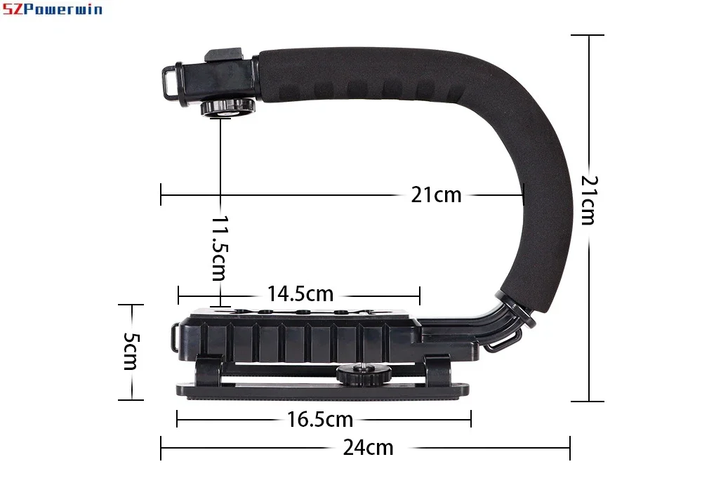 حامل على شكل حرف U، مثبت فيديو محمول لكاميرا DSLR Nikon Sony وكاميرا SLR الضوئية المحمولة لـ Gopro