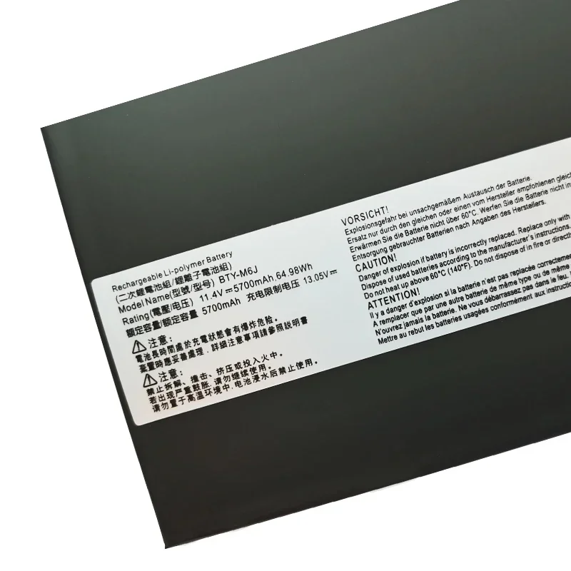 BTY-M6J Battery For MSI GS63 GS63VR GS73 GS73VR 6RF-001US BP-16K1-31 11.4V 64.98Wh 5700mAh