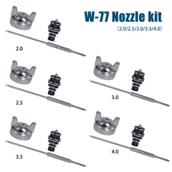 W-77手動塗料スプレーガン2.0/2.5/3.0/3.5/4.0ミリメートルスプレーノズルキットセットノズル & 針 & 霧化キャップオリジナルアクセサリー