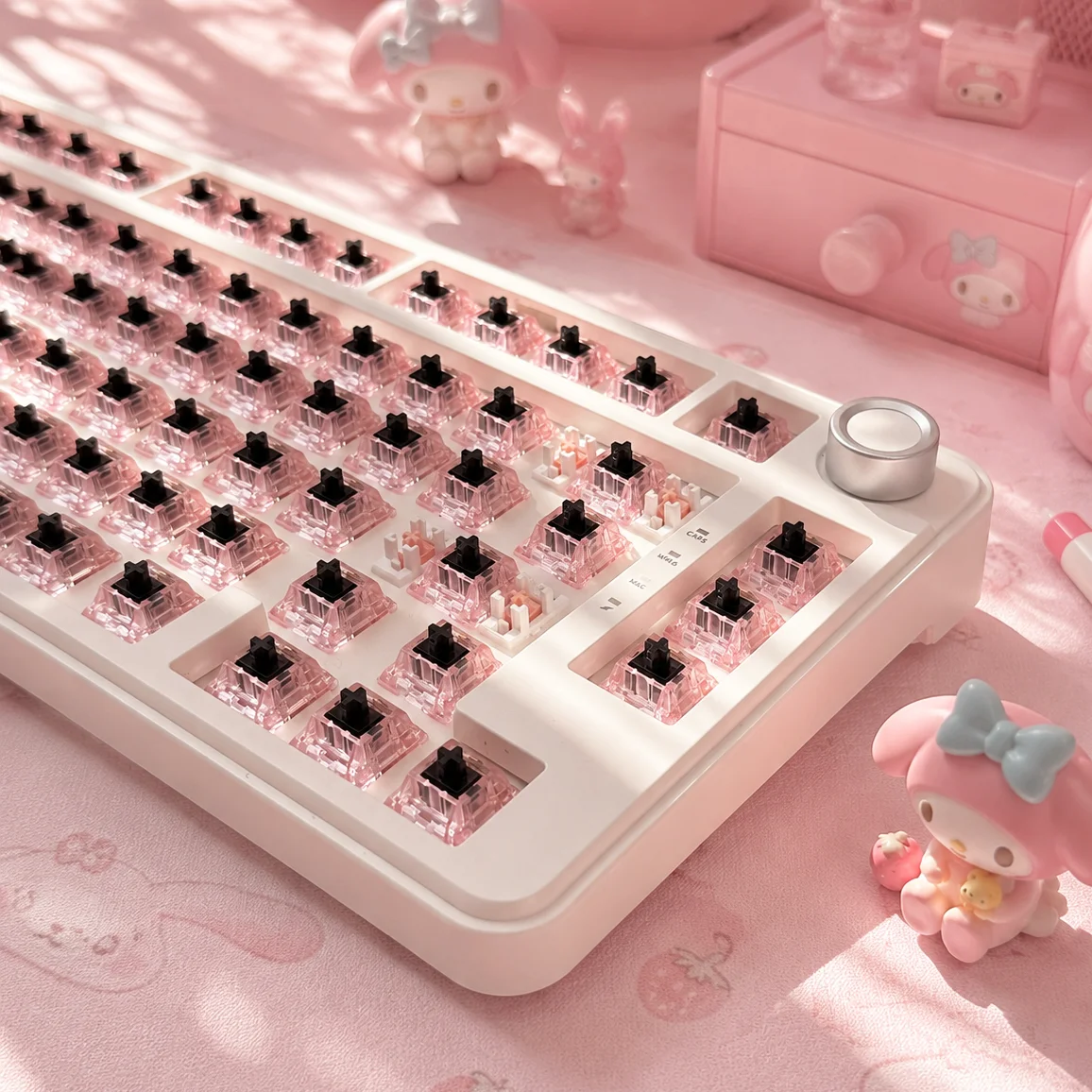 Механические переключатели Bsun Rose Switch 40g, тактильные, предварительно смазанные, 5-контактные, с горячей заменой, с POM-стержнем, для механических клавиатур MX