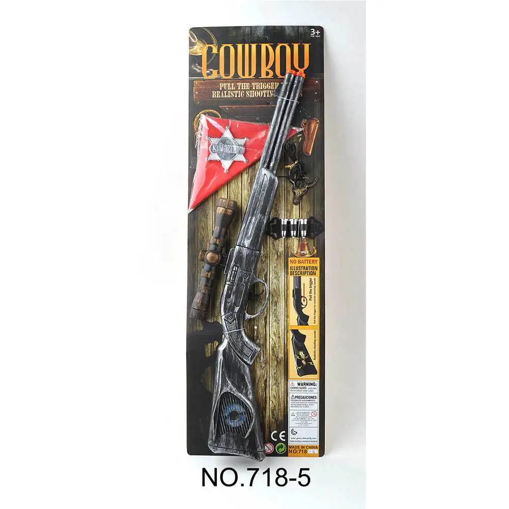 Kids Cowboy Gun Military Plastic Model bigiotteria pezzi coordinati puntelli per feste Cosplay