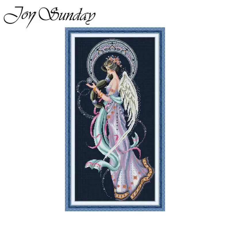 

Moon Goddess Cross Stitch Kit Pattern Embroidery 11CT 14CT 16CT Needlework Household Decorative Count Print Canvas Joy Sunday