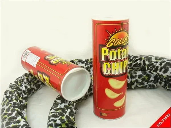 

[Funny] Irritate Snake In a Chip Can Prank Joke Gag Magic Potato Chip Can Halloween Simulation Mouse Tricky Scary Toy Prank Gift