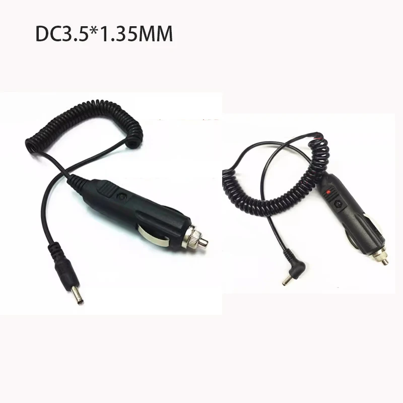 Elbow DC3.5*1.35 To cigarette lighter car charging cable 12V24V For Electronic Dog car spring power cord 90Degree 3A