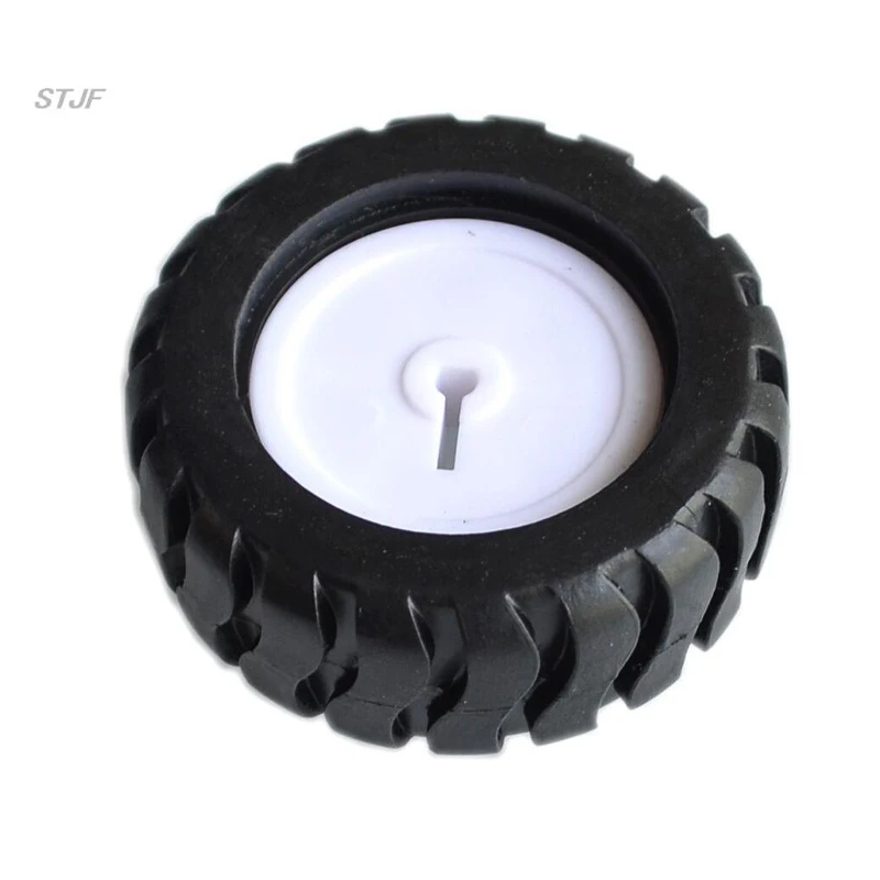 N20 D-hole 43MM Rubber Wheel Suitable For Motor D Shaft Tire Car Robot DIY Toys Parts