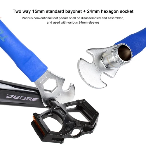 Imagen 2 del producto TOOPRE-llave de extracción de pedales de bicicleta, herramienta de reparación de ciclismo, 15mm