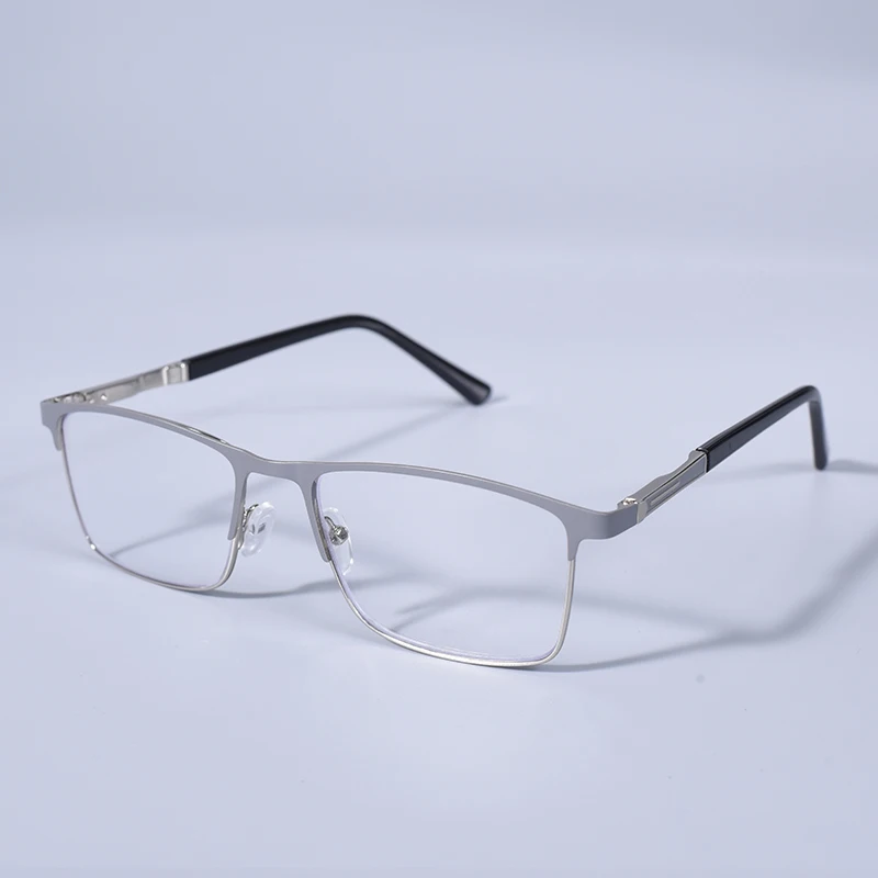 Männer Blau licht blockieren Lesebrille für Männer Metall Rahmen Magazin Leser Übergroßen Frühling Scharnier Rahmen Doppel Farbe + 125 + 175 + 22 – Detail 12