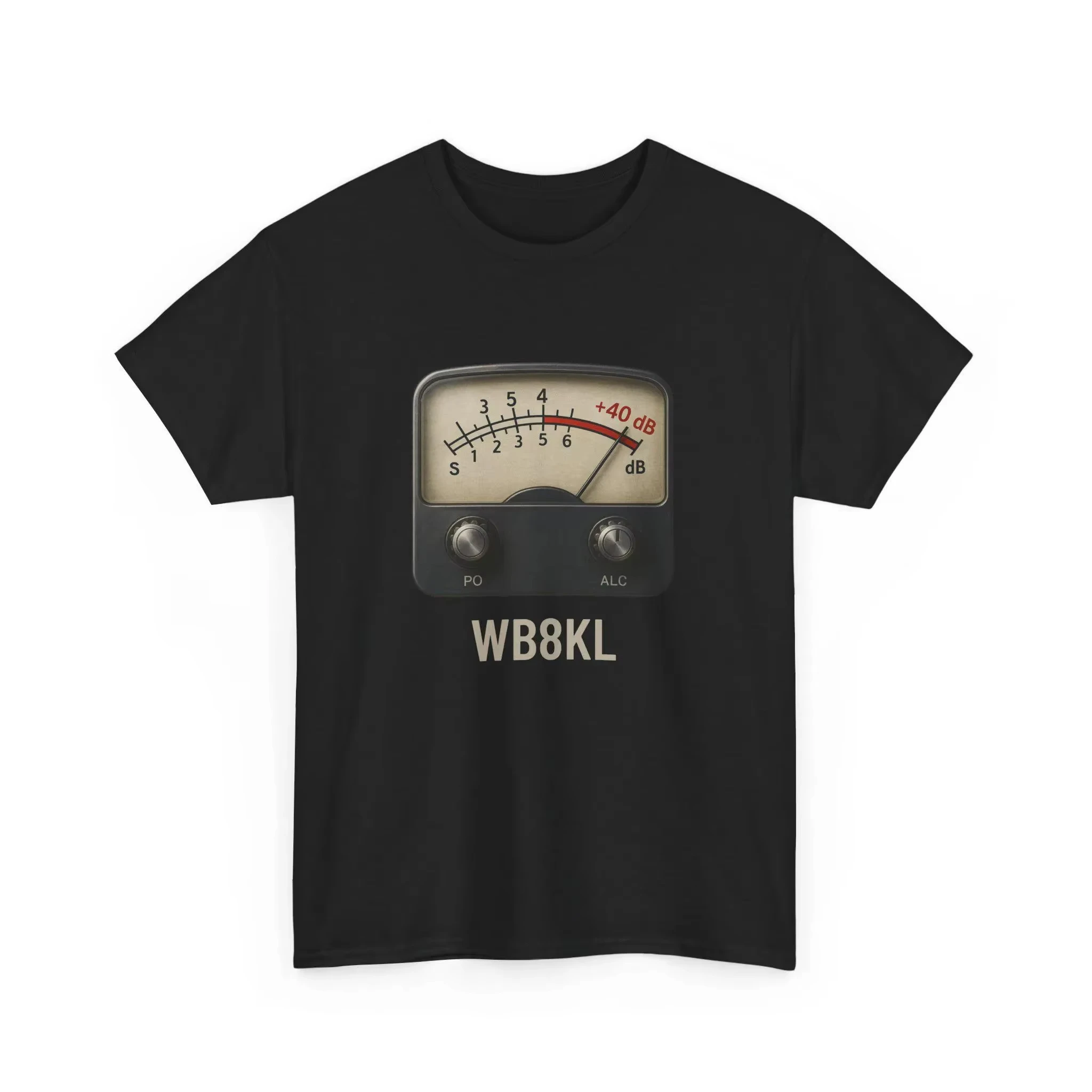 Personalized Amateur Radio Gift S-Meter TShirt Ham Radio TShirt Custom Call Sign Tee Retro SWR dB Dial Shirt for Radio Operators