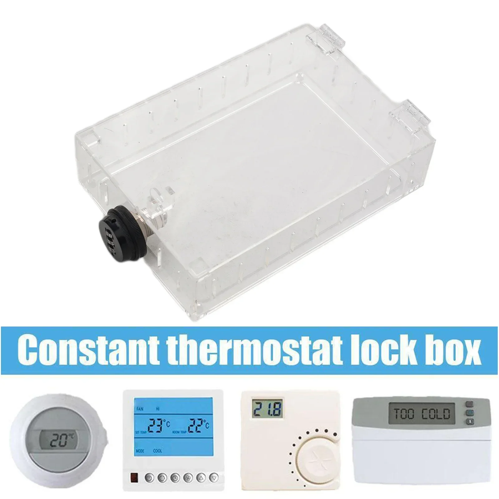 

Prevent tampering and unauthorized adjustments with the Acrylic Thermostat Lock Box perfect for restaurants offices and more