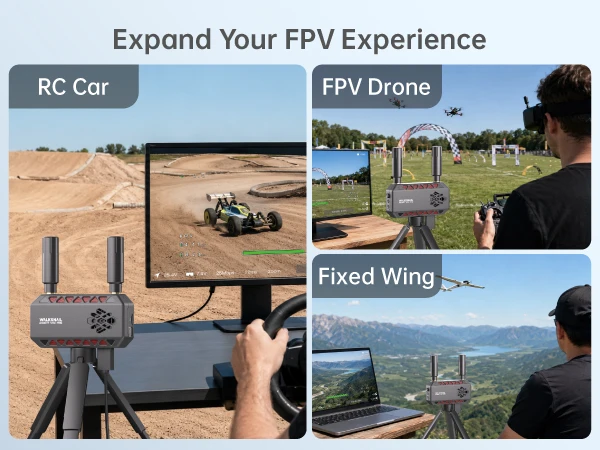 Caddx Walksnail Ascent VRX Pro Receiver Supports All FPV Goggles and Displays with HDMI Input Can Be Used with Ascent Lite+ VTX