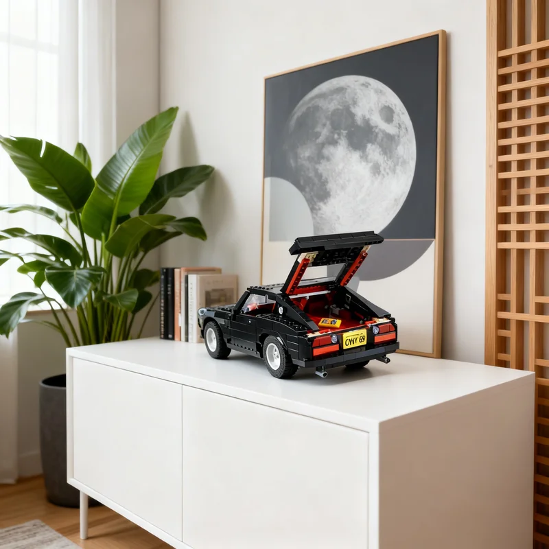 

1250pcs MOC Datsun Fairlady 240Z Cars Model Building Blocks Toy Gift Creative Display Collectible Desk Premium Adult Kids Home