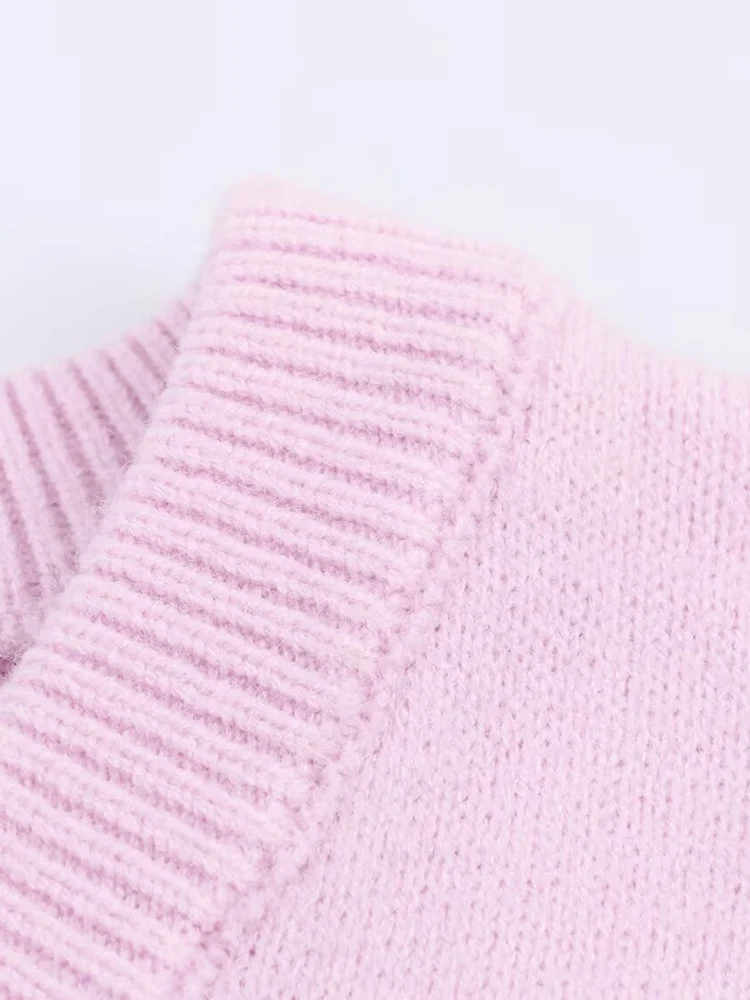 Cárdigan de punto de manga larga para mujer, estilo europeo, moda versátil, temperamento, color sólido, cuello redondo, un solo pecho