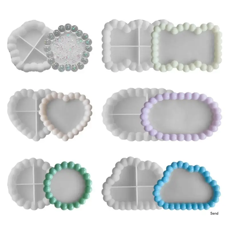 Multishaped Resin Casting Moulds Silicone Molds for DIY Hand Making Trays