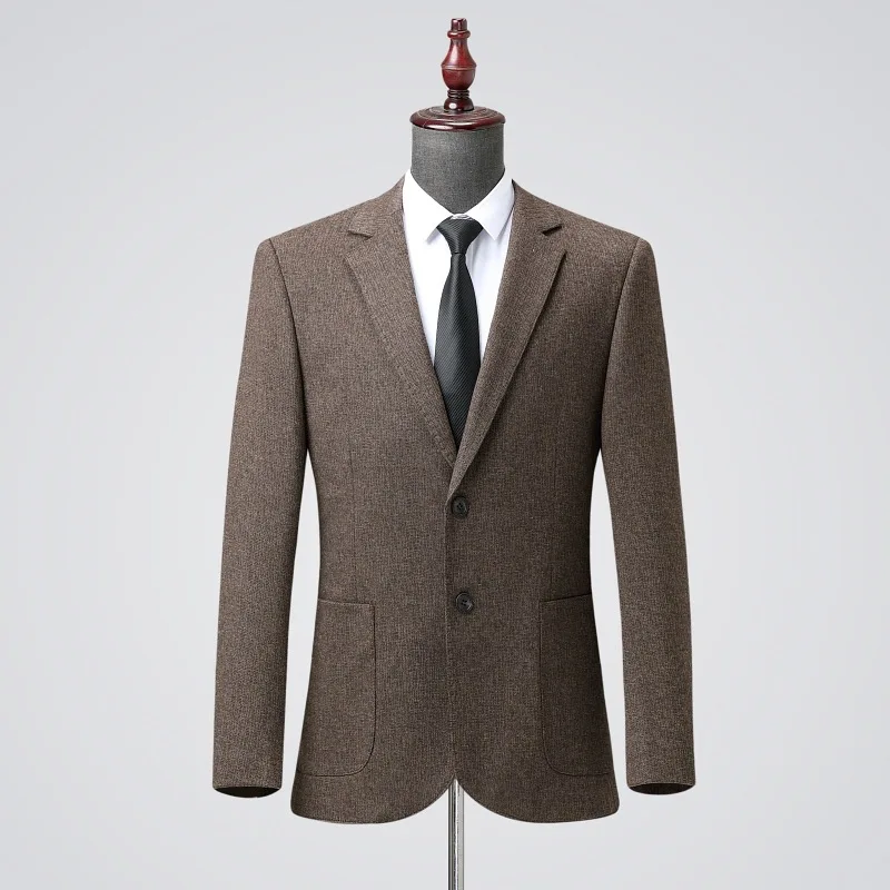 Wool Suit Men Single Autumn New Business Casual Blazer Men