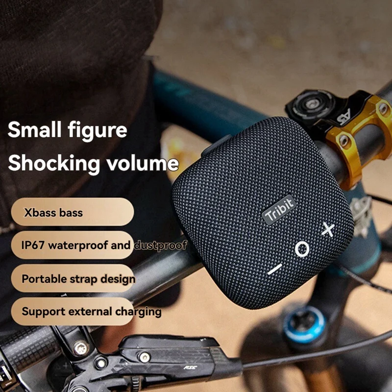 Przenośny głośnik Bluetooth StormBox Micro-Type 2, 90dB, mocny dźwięk, głęboki bas, mały głośnik kempingowy - A14G