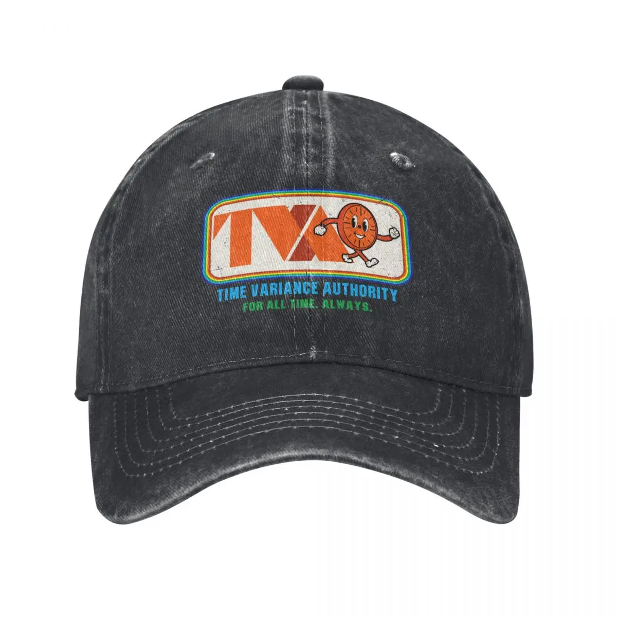 TVA Time Variance Authority Miss Minutes Rainbow Worn Baseball Cap Sunhat western Hat Bobble Hat Designer Man Women's