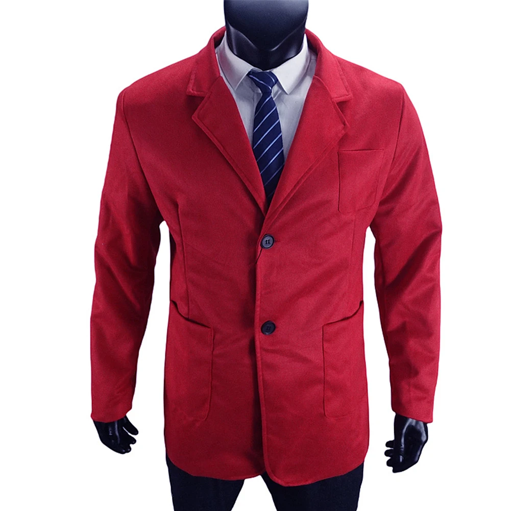 Jaket Blazer Pria Pakaian Luar Bisnis Retro Pakaian Musim Gugur Musim Dingin Desain Slim Fit Gaya Lengan Panjang Pakaian Musim Dingin Pola Solid
