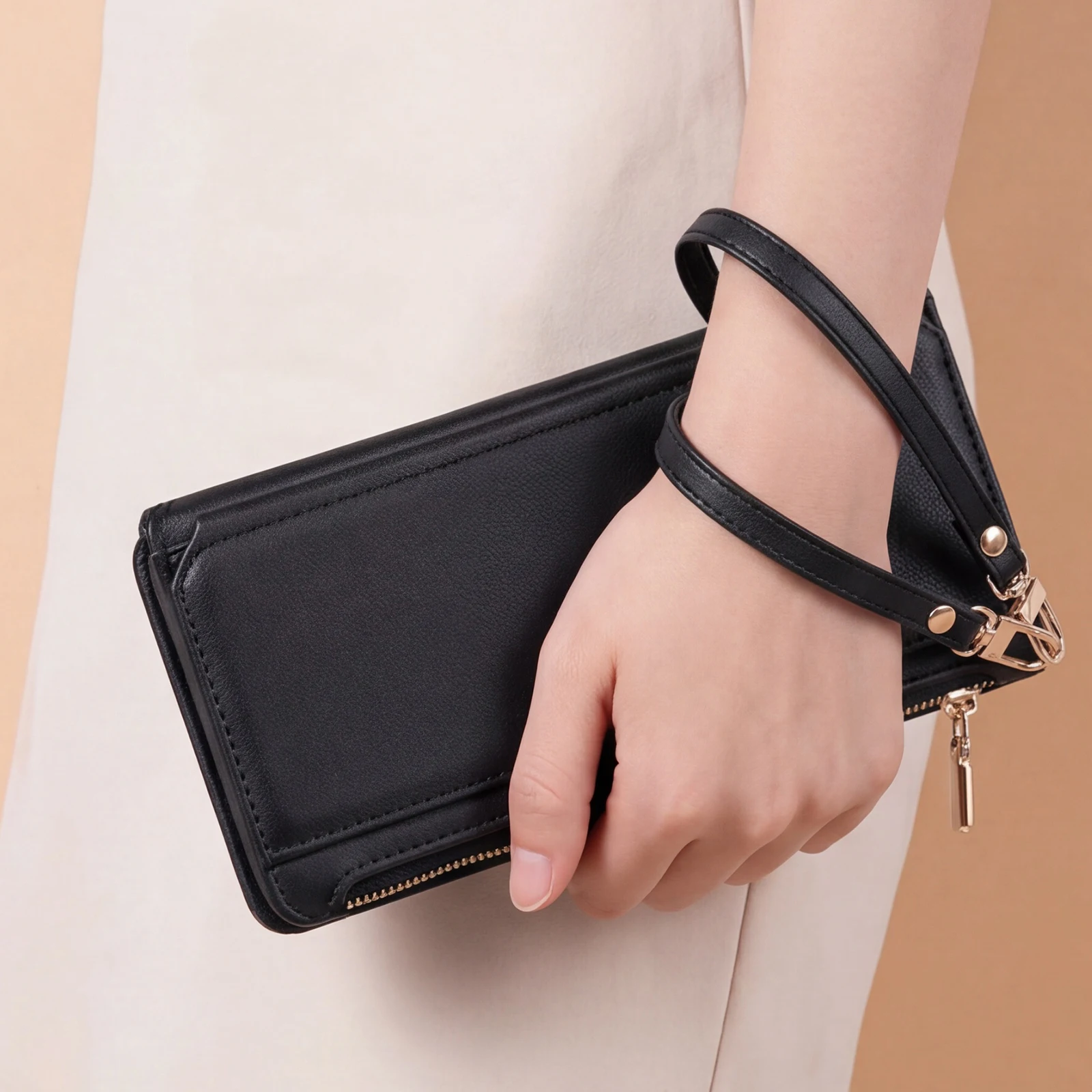 for Iphone 17 Pro Max Air Case - Leather Folio Wallet Case ulasan dan harga