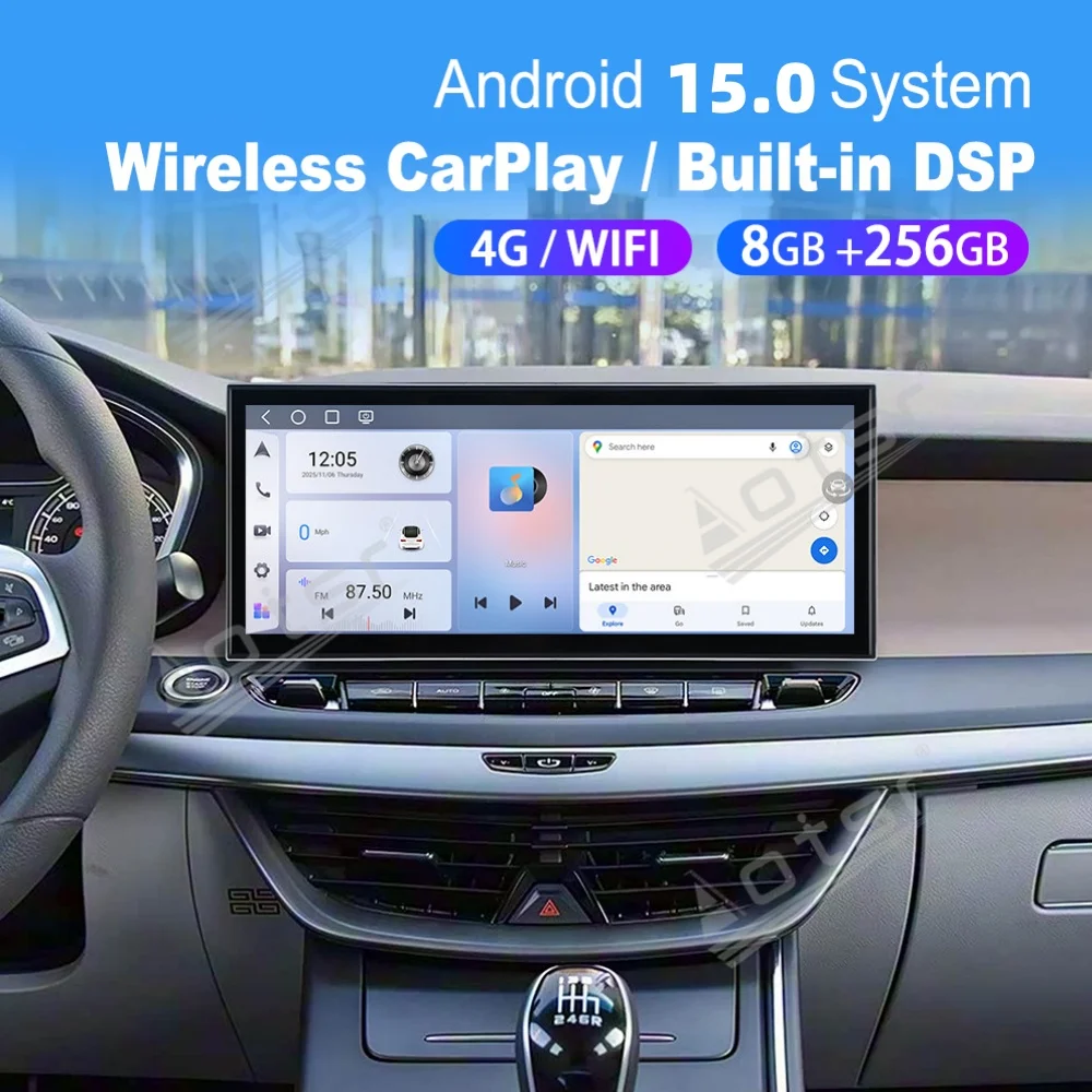 15.8” Android Qualcomm Carplay Car Radio For Geely Jiaji Maple 80V 2017~2022 Car Autoradio Multimedia Player GPS Navi Head Unit