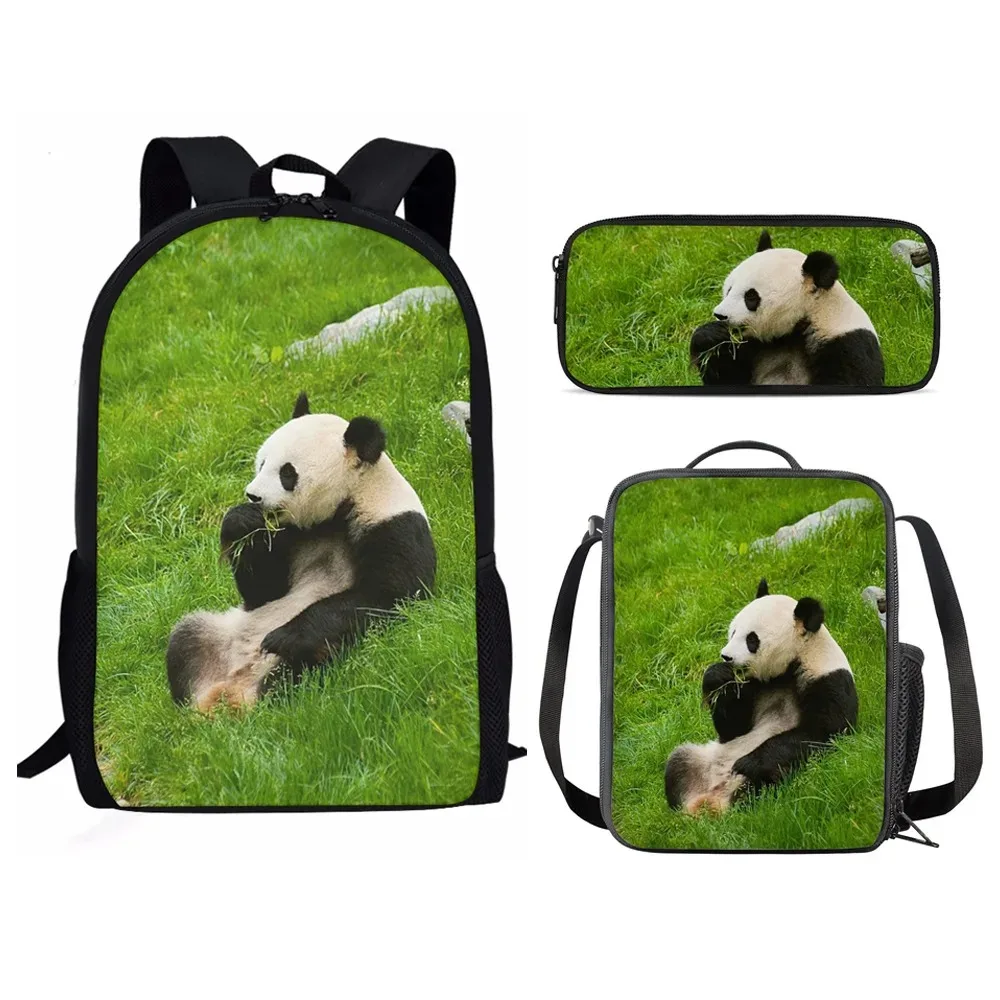 

Animal Panda 3D Printing Backpack, Student School Backpacks, Laptop Backpack, Lunch Bag, Pencil Case, Popular Harajuku, New,