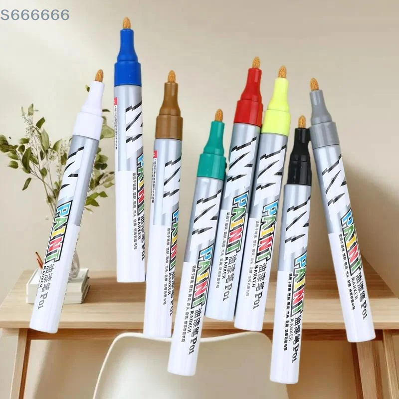 

High-quality Waterproof Marker; 1Pcs Vehicle Tyre Touch-Up Paint Pen Quick Drying Stationery Item.