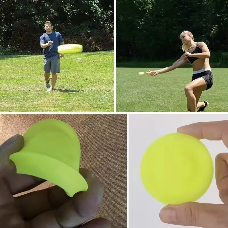 Mini Beach Fly Disk Adult Silicone Outdoor Sports Decompression Disc Fun Entertainment Pocket Xmas Gift