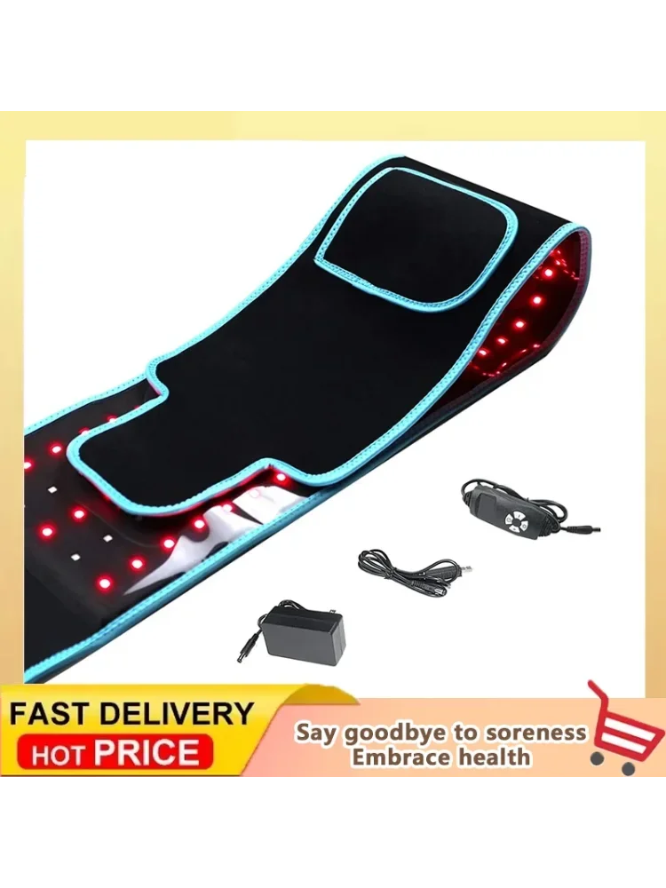 Rode en infrarood lichttherapieriem 850nm 660nm LED-schoonheidsapparaten voor wrap Vet verbranden Gezichtswikkel Afslanken Taille Warmtekussen Volledig lichaam - afbeelding 2
