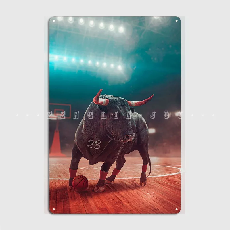 The Real Chicago Bull Metal Plaque Poster Cinema Kitchen Party Retro Plates Tin Sign Posters