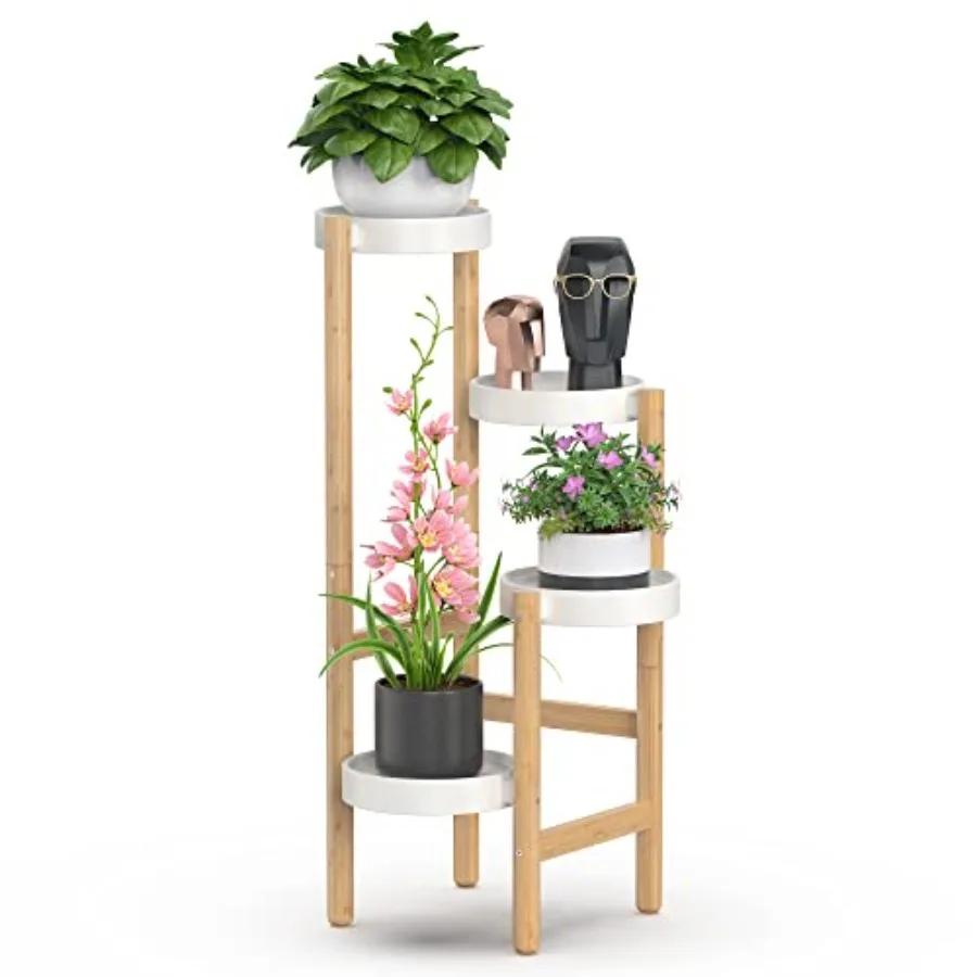 

Bamboo Plant s Indoor ed Tall Corner Plant Holder Multiple Flower Tables for Garden Indoor Home