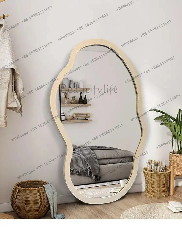YJ Special-shaped full-body mirror landing irregular fitting mirror Nordic clothing store art decoration wall hanging